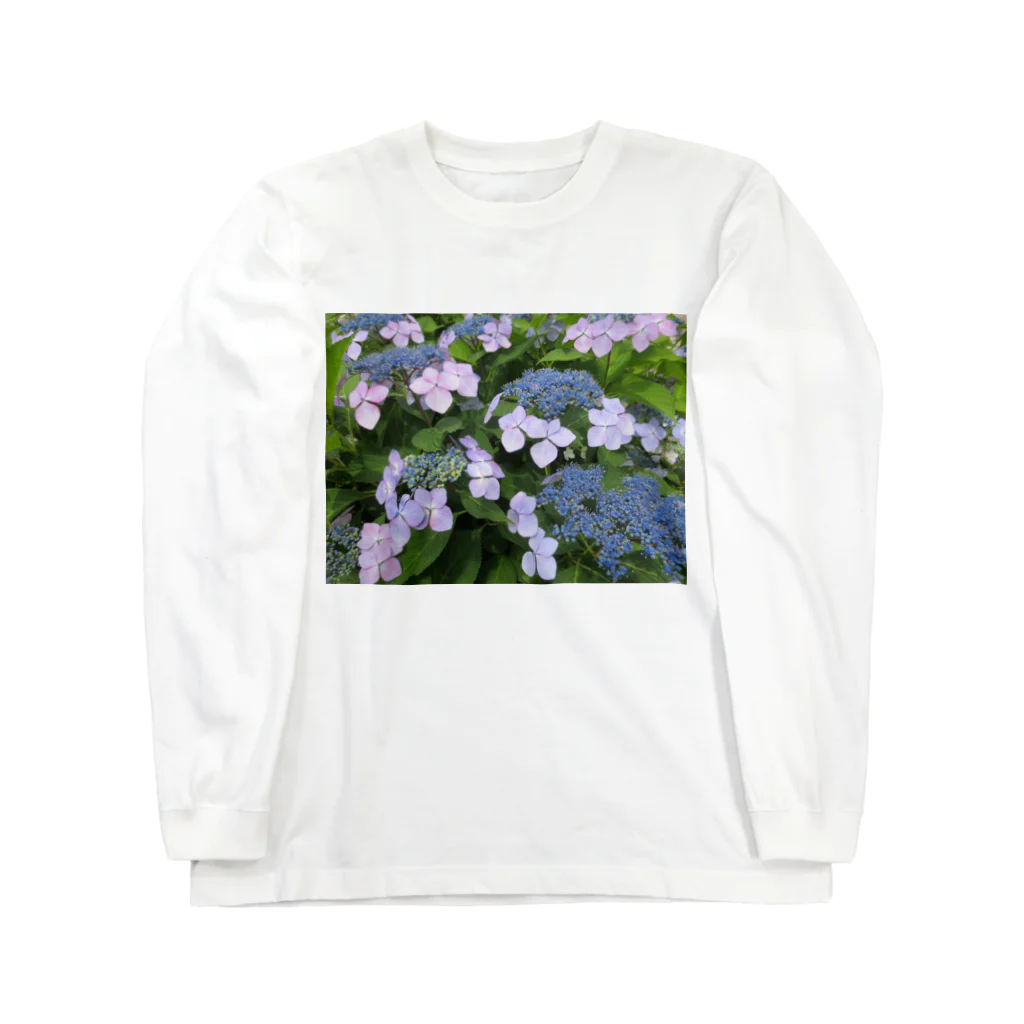 Dreamscape(LUNA)のハイドランジア模様 Long Sleeve T-Shirt