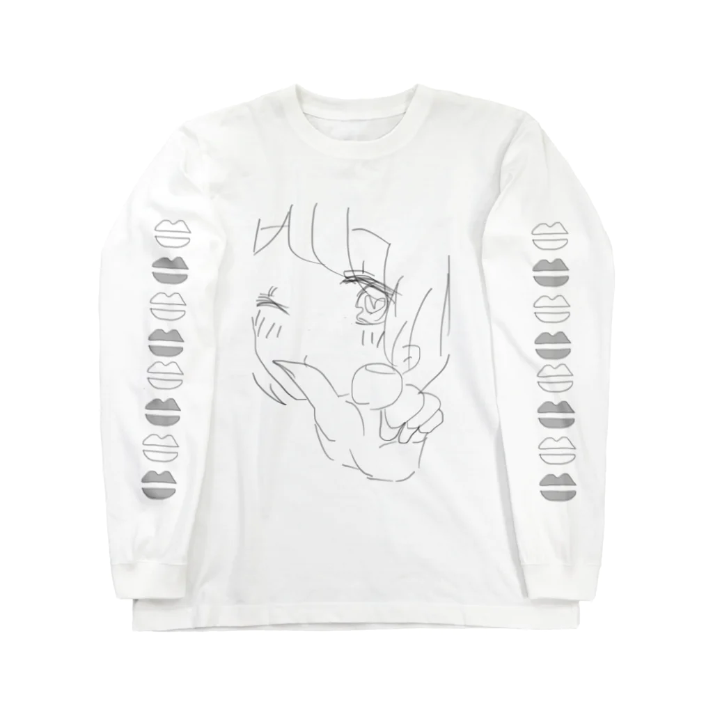 とんかつの投接吻 Long Sleeve T-Shirt