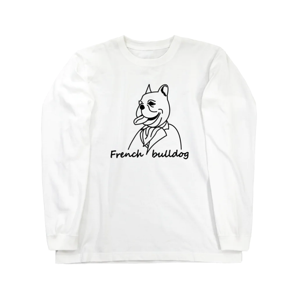 ryo6911nyaのFrench bulldog long T ロングスリーブTシャツ