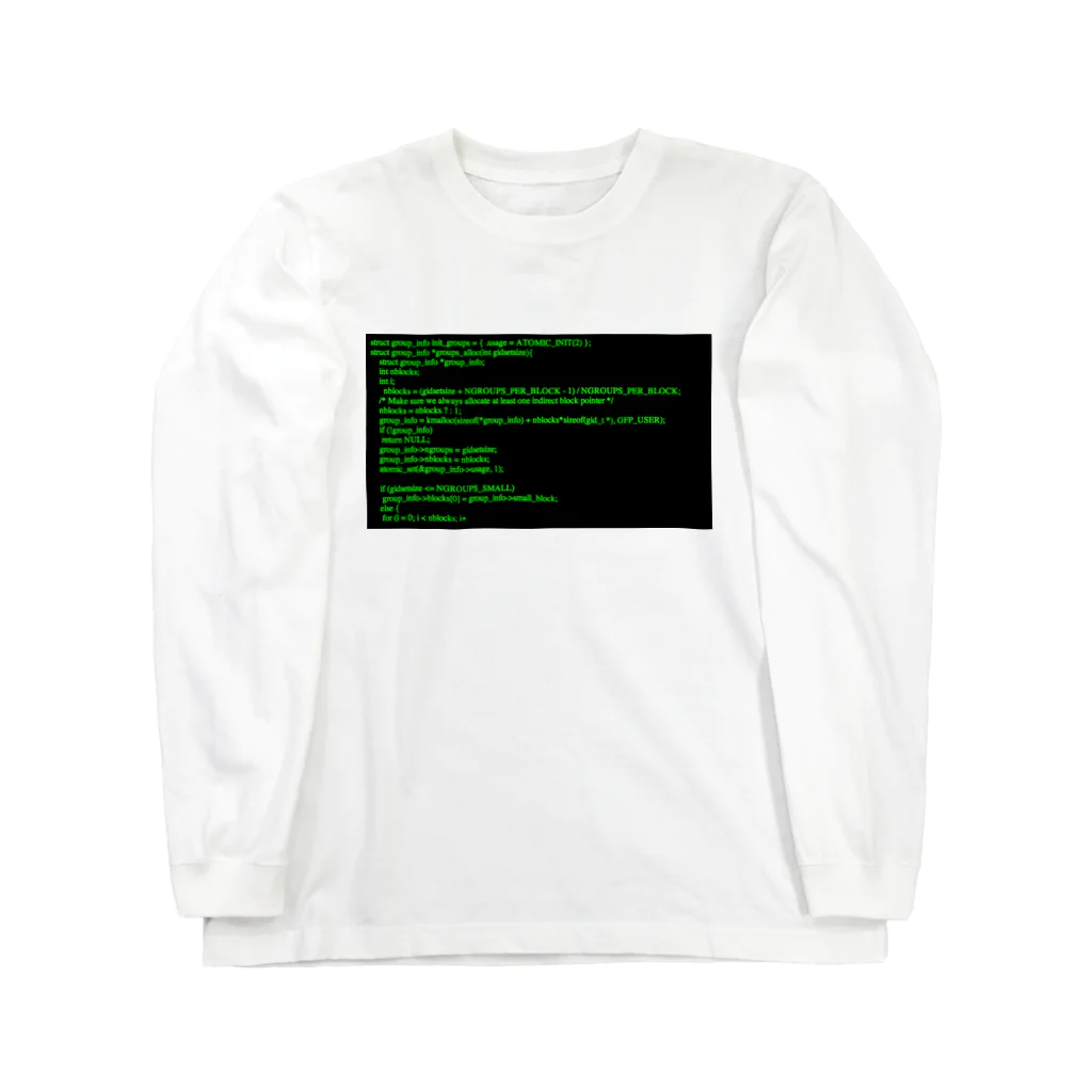 HOTATEHOTELの緑と黒のHTML Long Sleeve T-Shirt