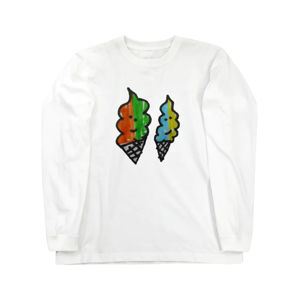 カクレガのらくがき帳に描いたソフトクリーム Long Sleeve T-Shirt