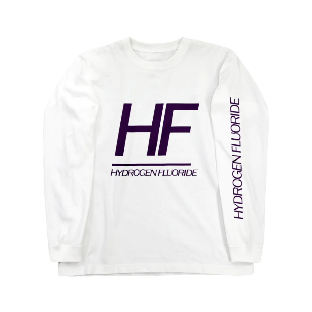 office SANGOLOWのHF_Hydrogen Fluoride  ロングスリーブTシャツ