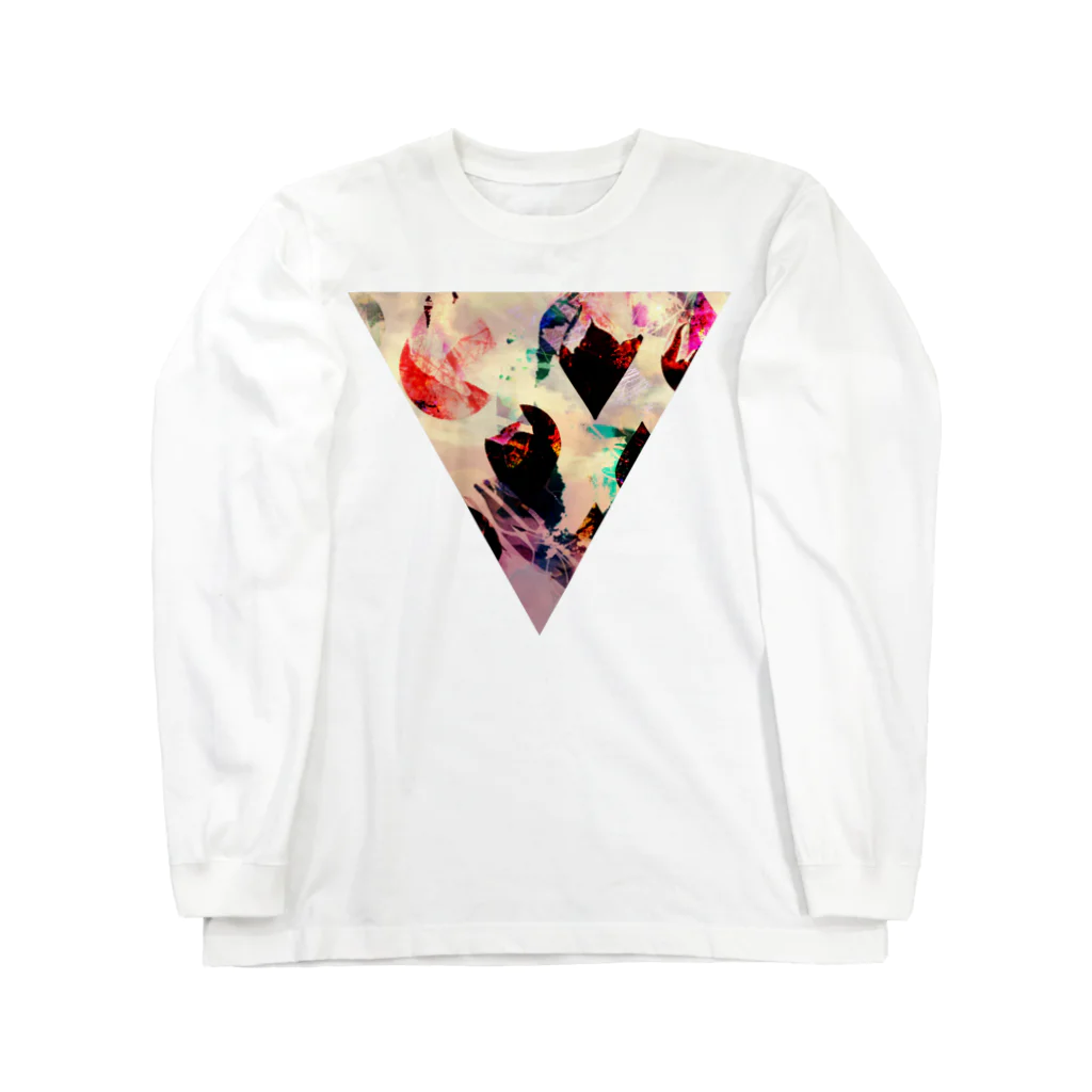 【三角形の穴】の▼4【逆三角形の穴】 Long Sleeve T-Shirt