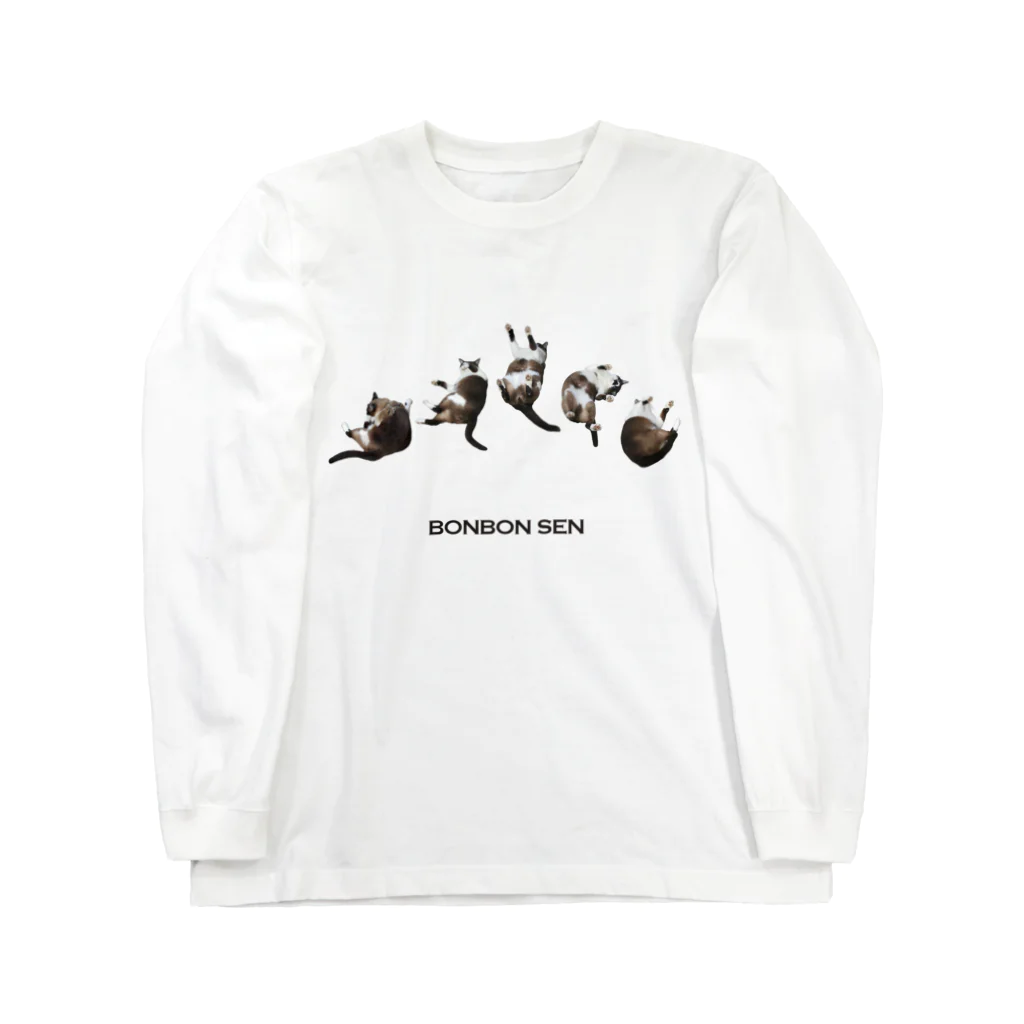 もけけ工房 SUZURI店のゴロゴロ千坊 Long Sleeve T-Shirt