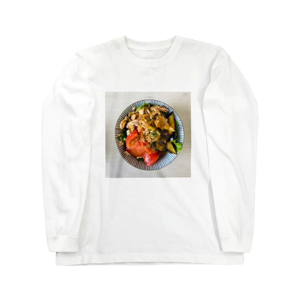 Arioの夏野菜丼 ロングスリーブTシャツ