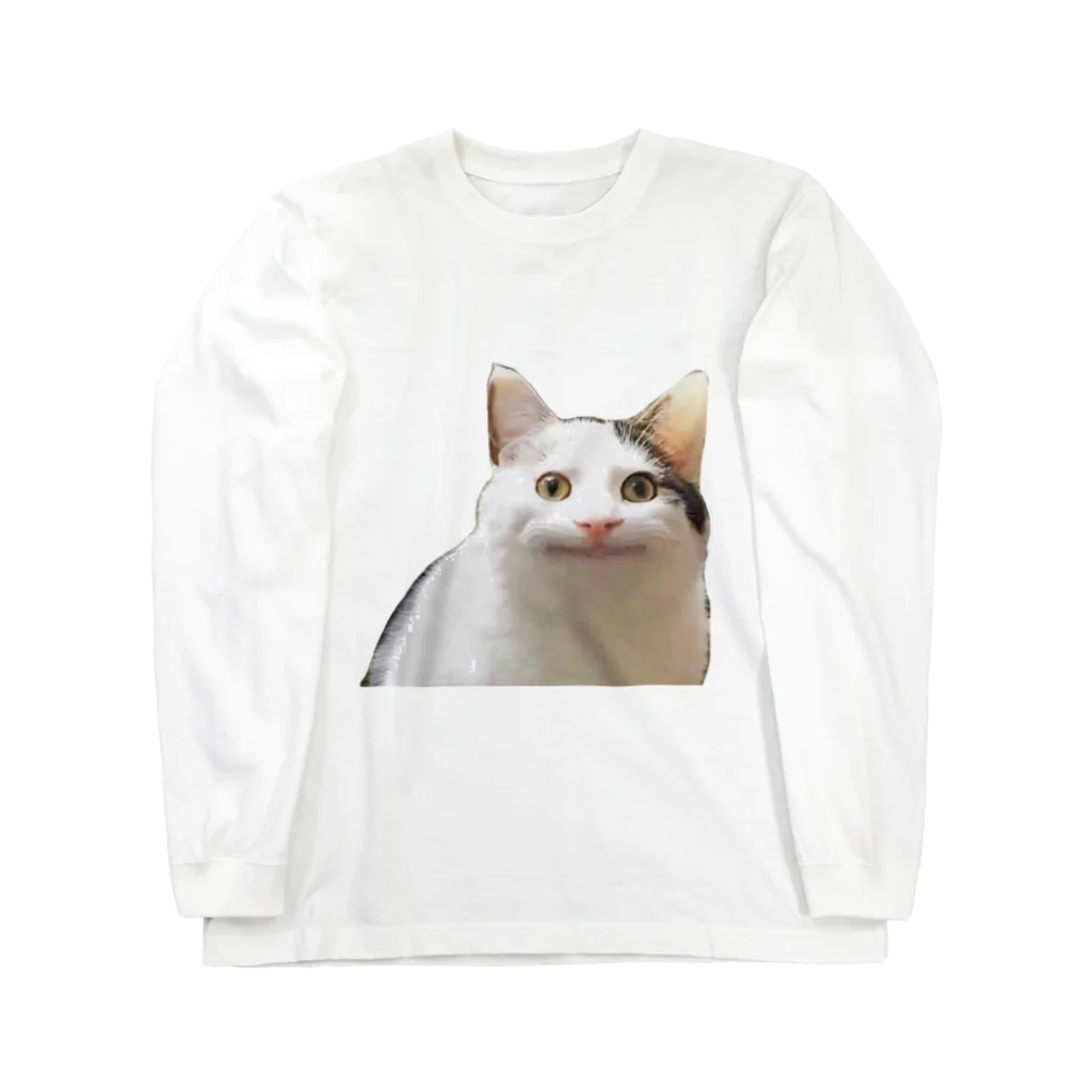 梅のneko ロングスリーブTシャツ