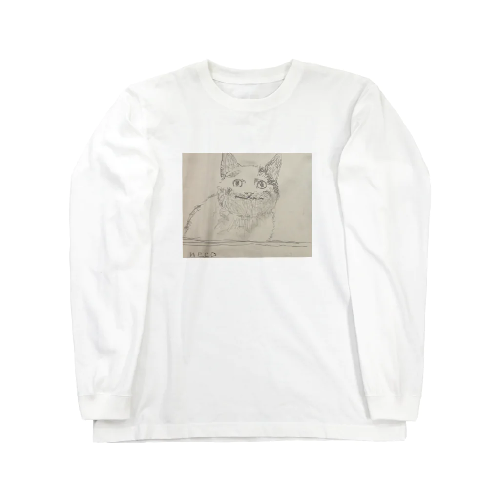 梅のneko Long Sleeve T-Shirt