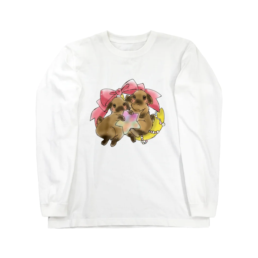 アトリエねぎやまのくまたんとこぐまちゃん Long Sleeve T-Shirt