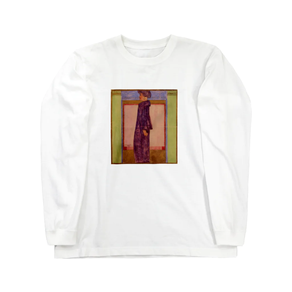 Art Baseのエゴン・シーレ / 1908 /Standing Woman / Egon Schiel ロングスリーブTシャツ