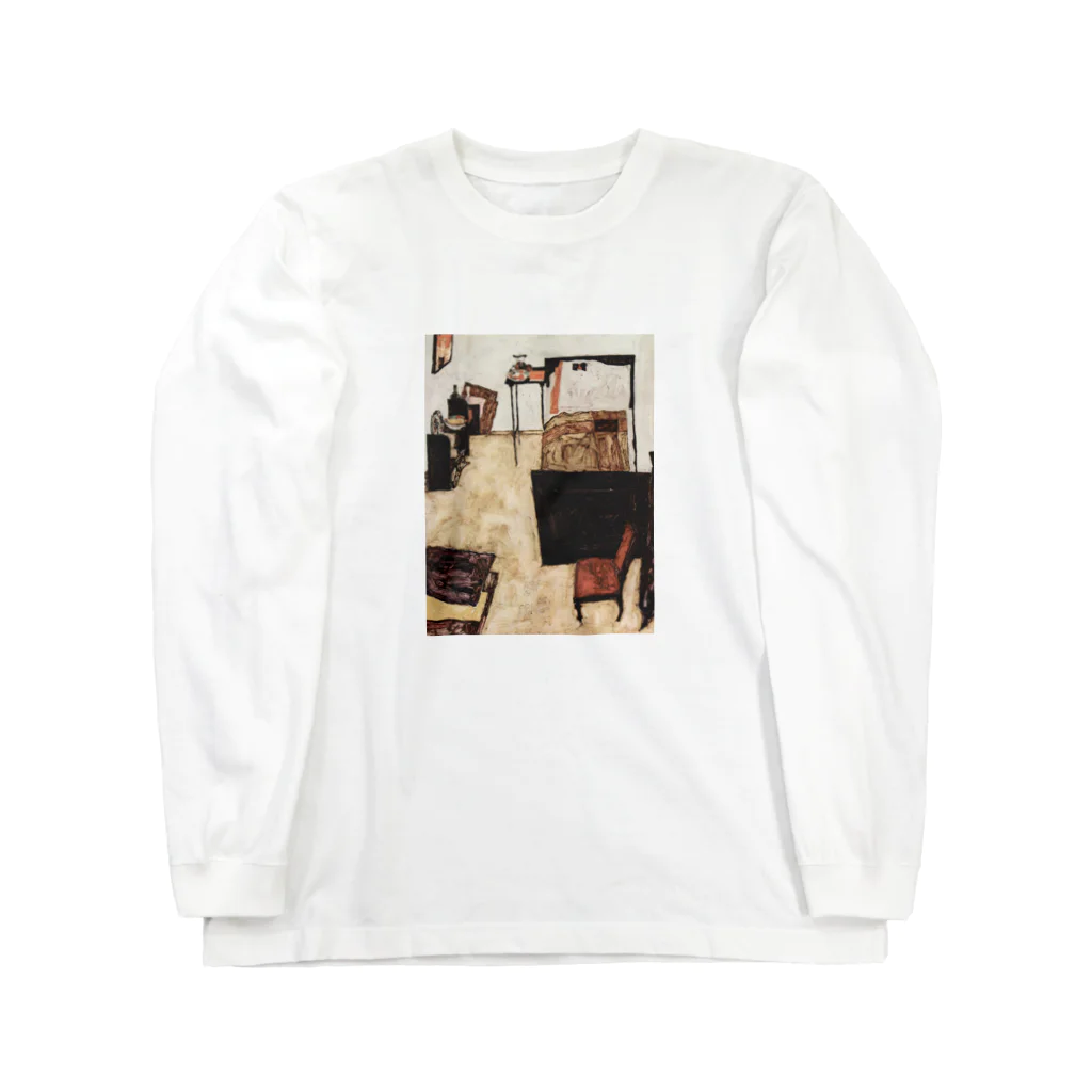 Art Baseのエゴン・シーレ / 1911 /Schiele's Room in Neulengbach / Egon Schiele Long Sleeve T-Shirt