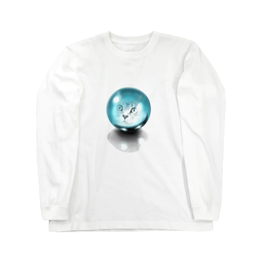 TAKUMの水晶と猫 Long Sleeve T-Shirt