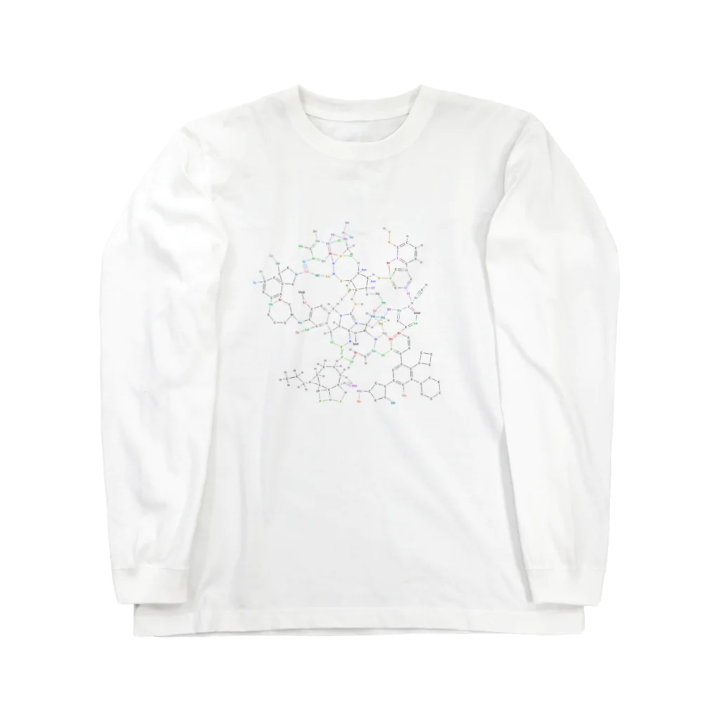 にゃんたみやの化学構造式シリーズ５ Long Sleeve T-Shirt