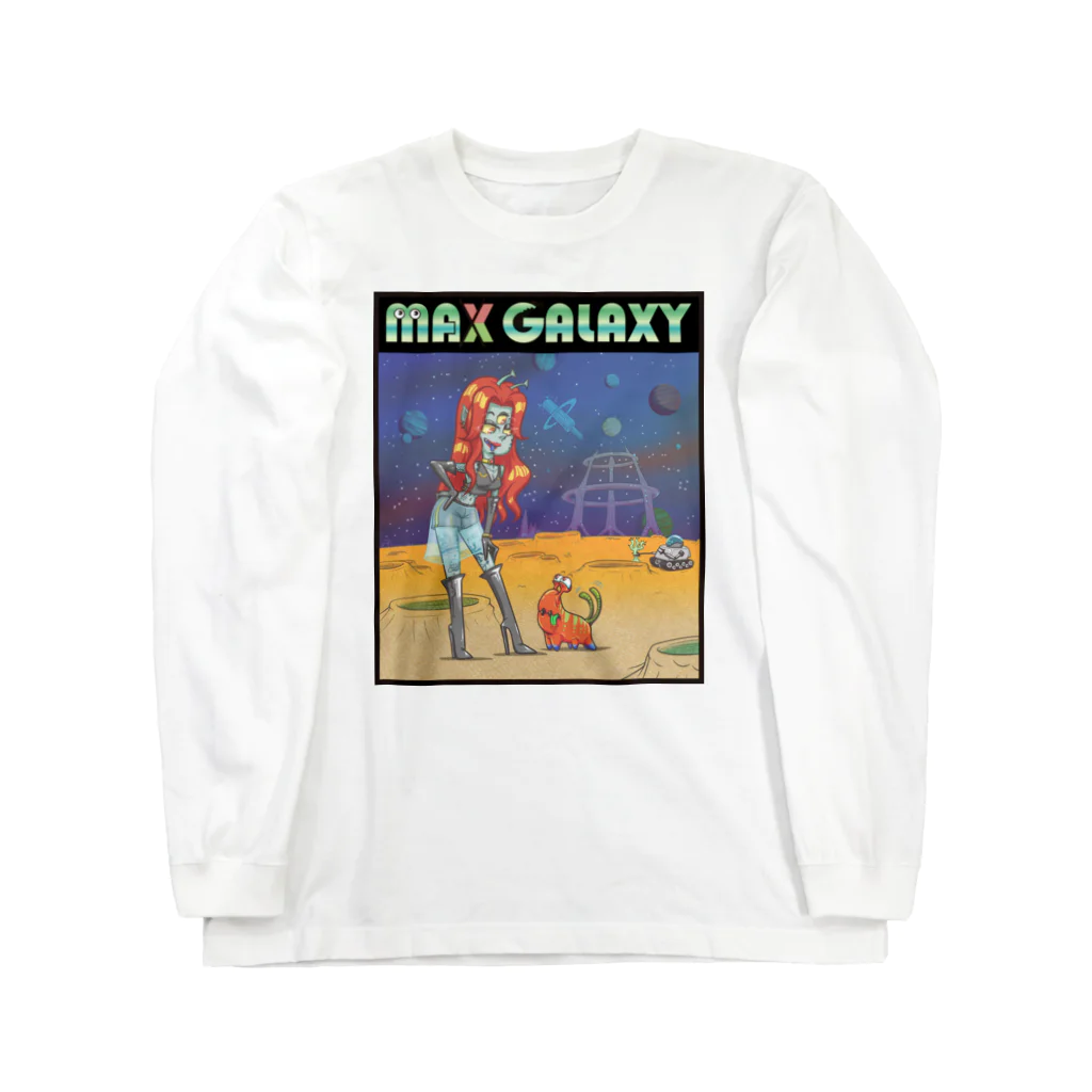 nidan-illustrationのMAX GALAXY ロングスリーブTシャツ