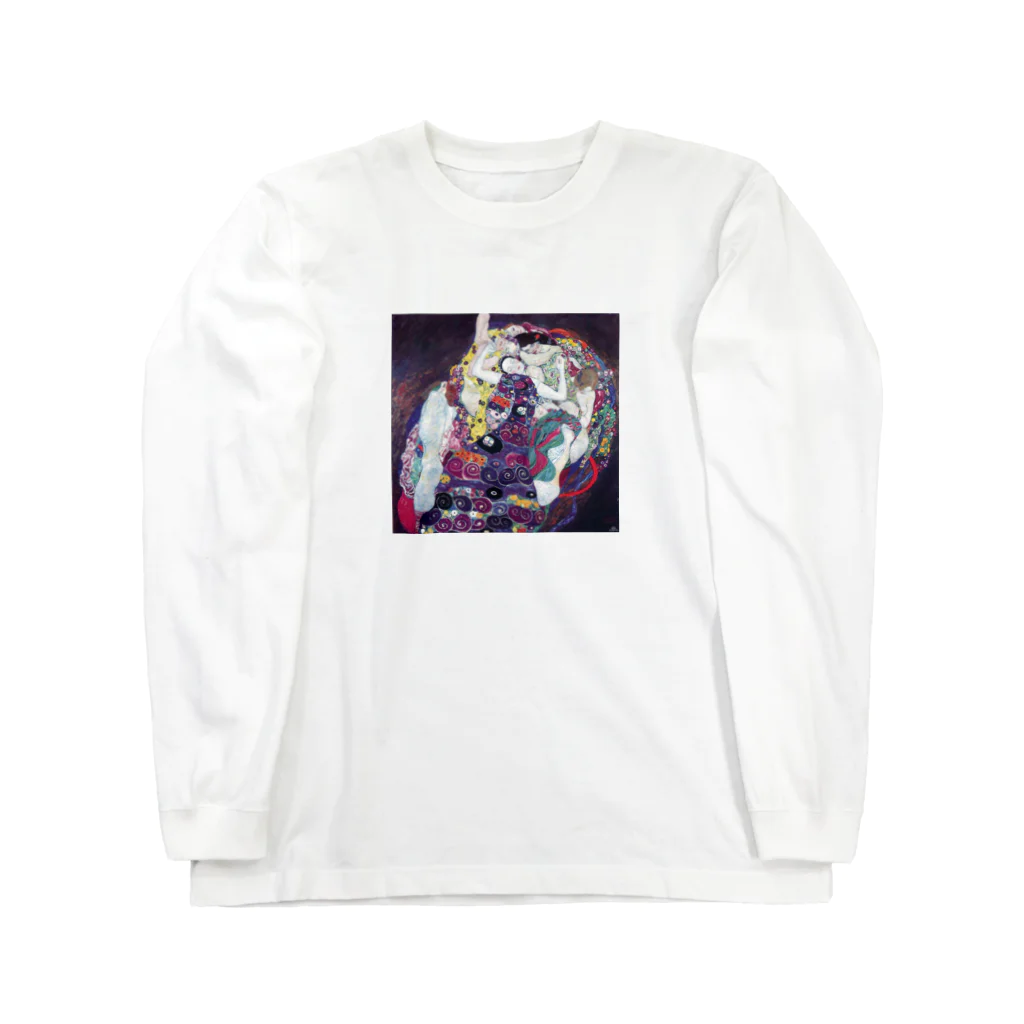 Art Baseのグスタフ・クリムト / 1913 / The Virgin / Gustav Klimt ロングスリーブTシャツ