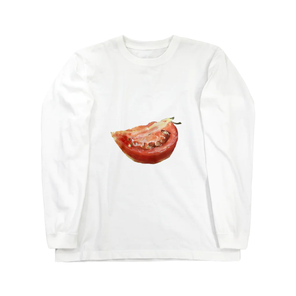 しぼりたてのししゃものおトマト Long Sleeve T-Shirt