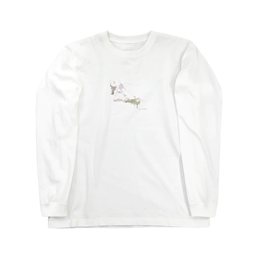 N_L_partyの水彩抽象画Tシャツ Long Sleeve T-Shirt