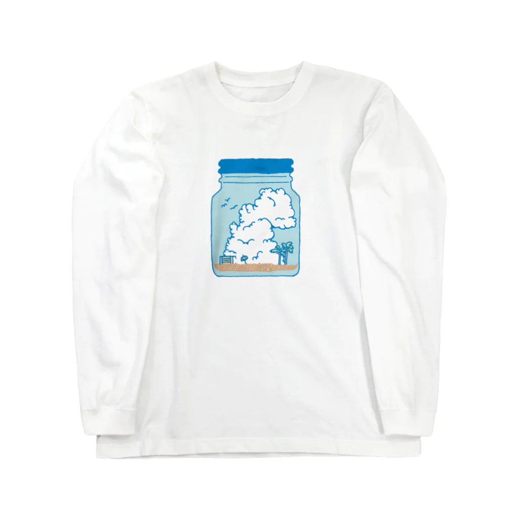 ぽたけの薄浅葱の空 ロングスリーブTシャツ