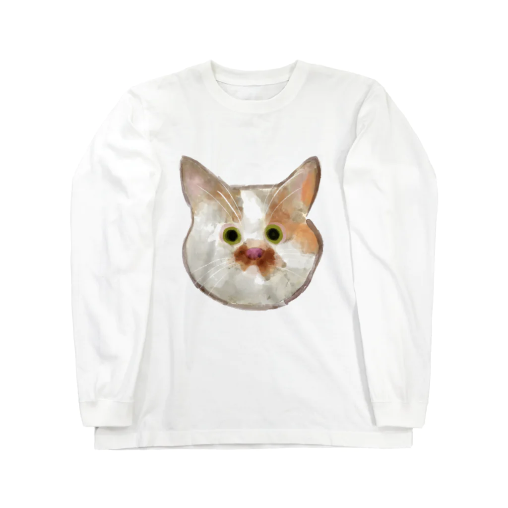 お菓子パーラーのねこ ロングスリーブTシャツ