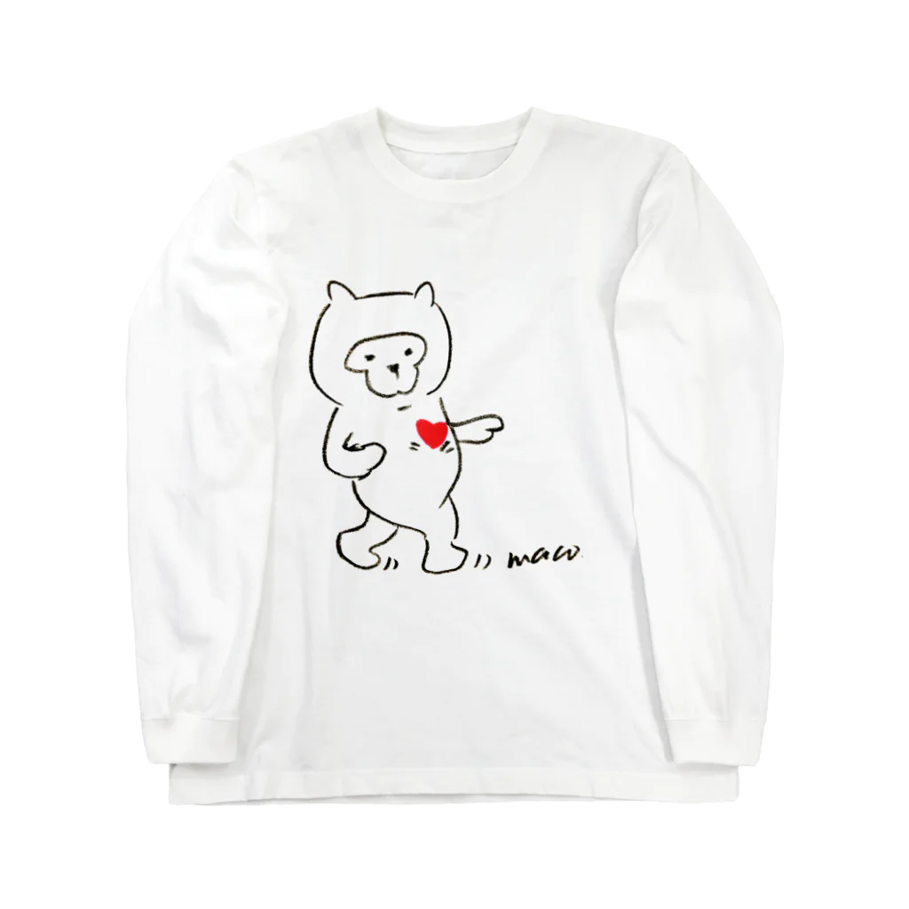 Maco's Gallery Shopのむーんうぉーく〜 Long Sleeve T-Shirt