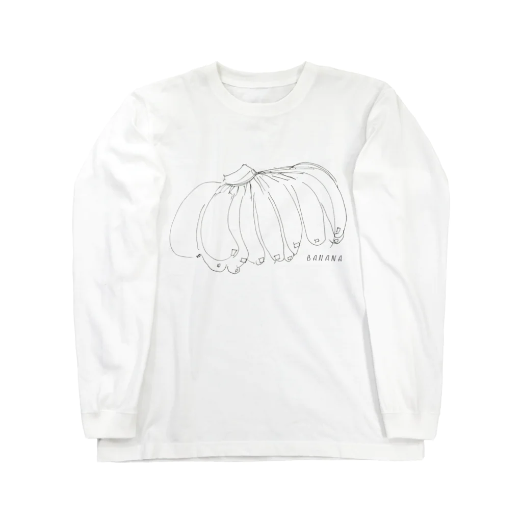 ぽぽこの箱のばなな　たくさん Long Sleeve T-Shirt