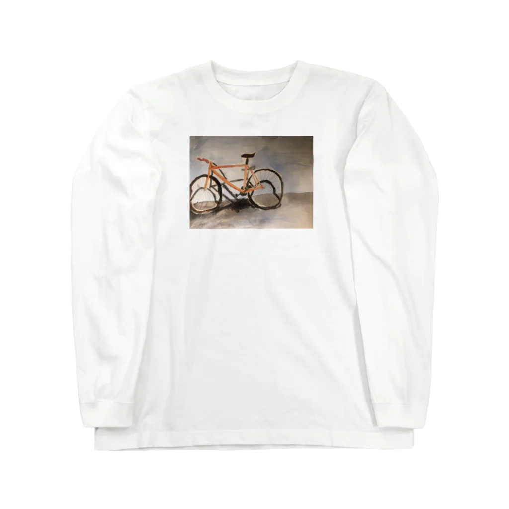 hayatexの盗まれた自転車の遺影Tシャツ Long Sleeve T-Shirt