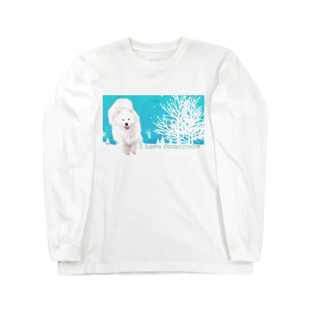 kcraft-bordercollieのサモエドモデル Long Sleeve T-Shirt