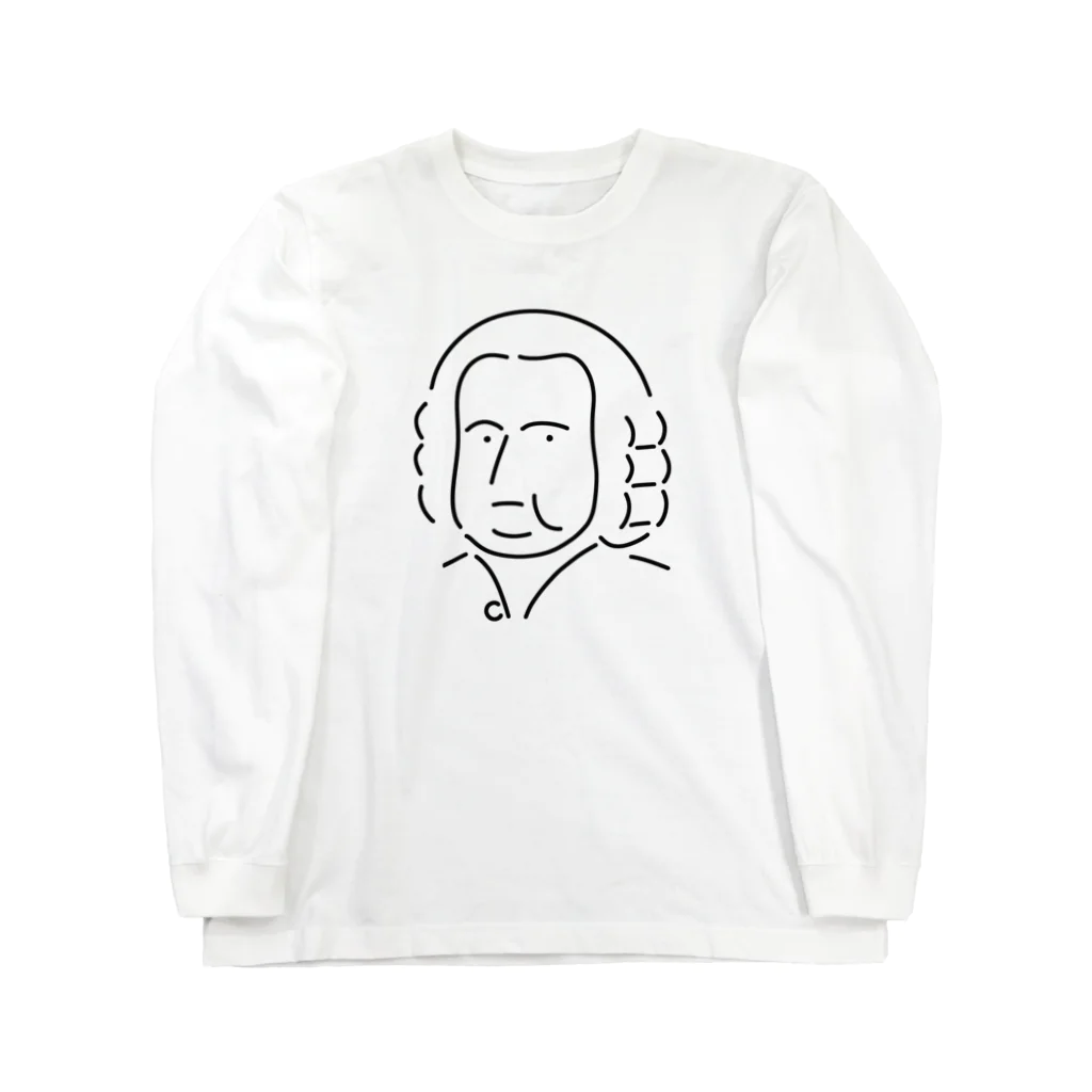 Aliviostaのバッハ イラスト 偉人 音楽 Long Sleeve T-Shirt