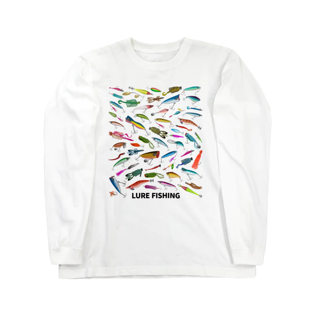 猫と釣り人のルアー_2 Long Sleeve T-Shirt