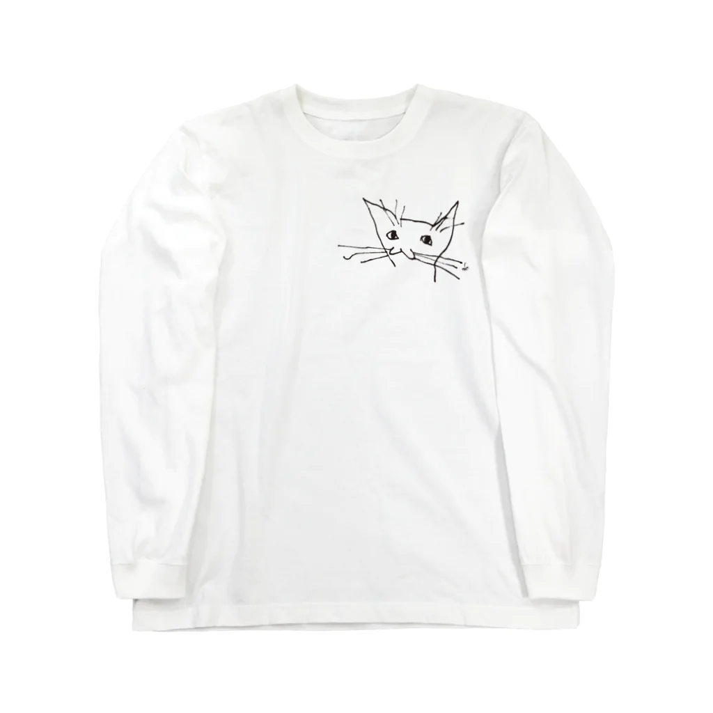 fDESIGNのfm_07b_ねこ ロングスリーブTシャツ