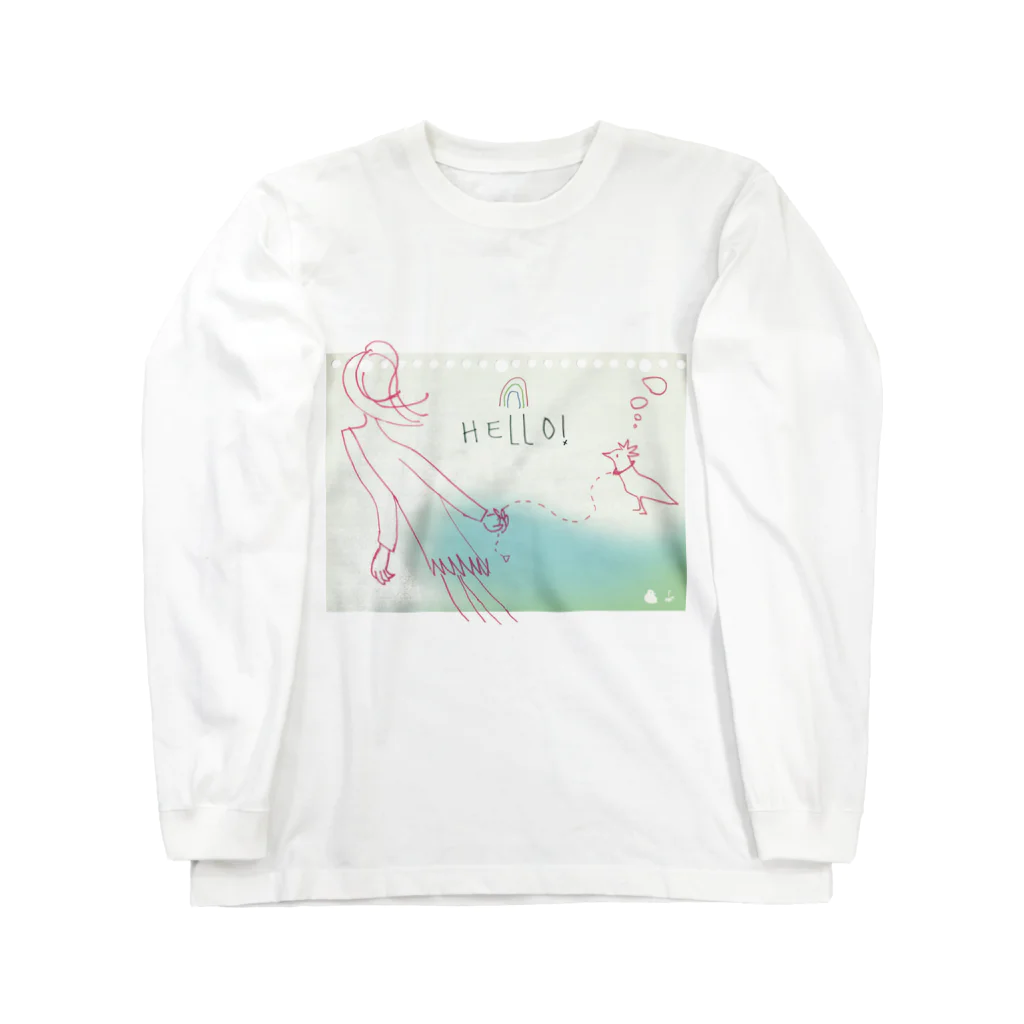 fDESIGNのfm_10_HELLO! Long Sleeve T-Shirt