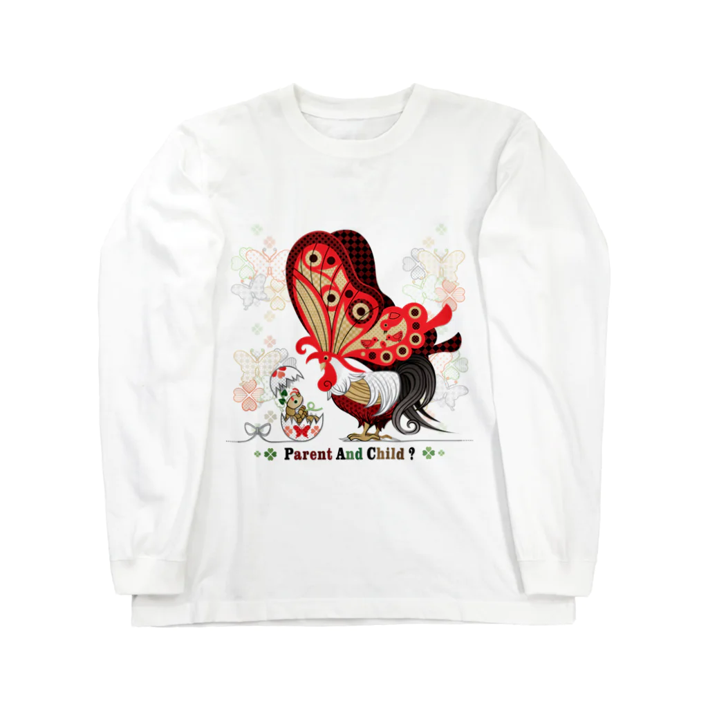 ねことりむし★CAT BIRD INSECTのPARENT AND CHILD？（remake） Long Sleeve T-Shirt