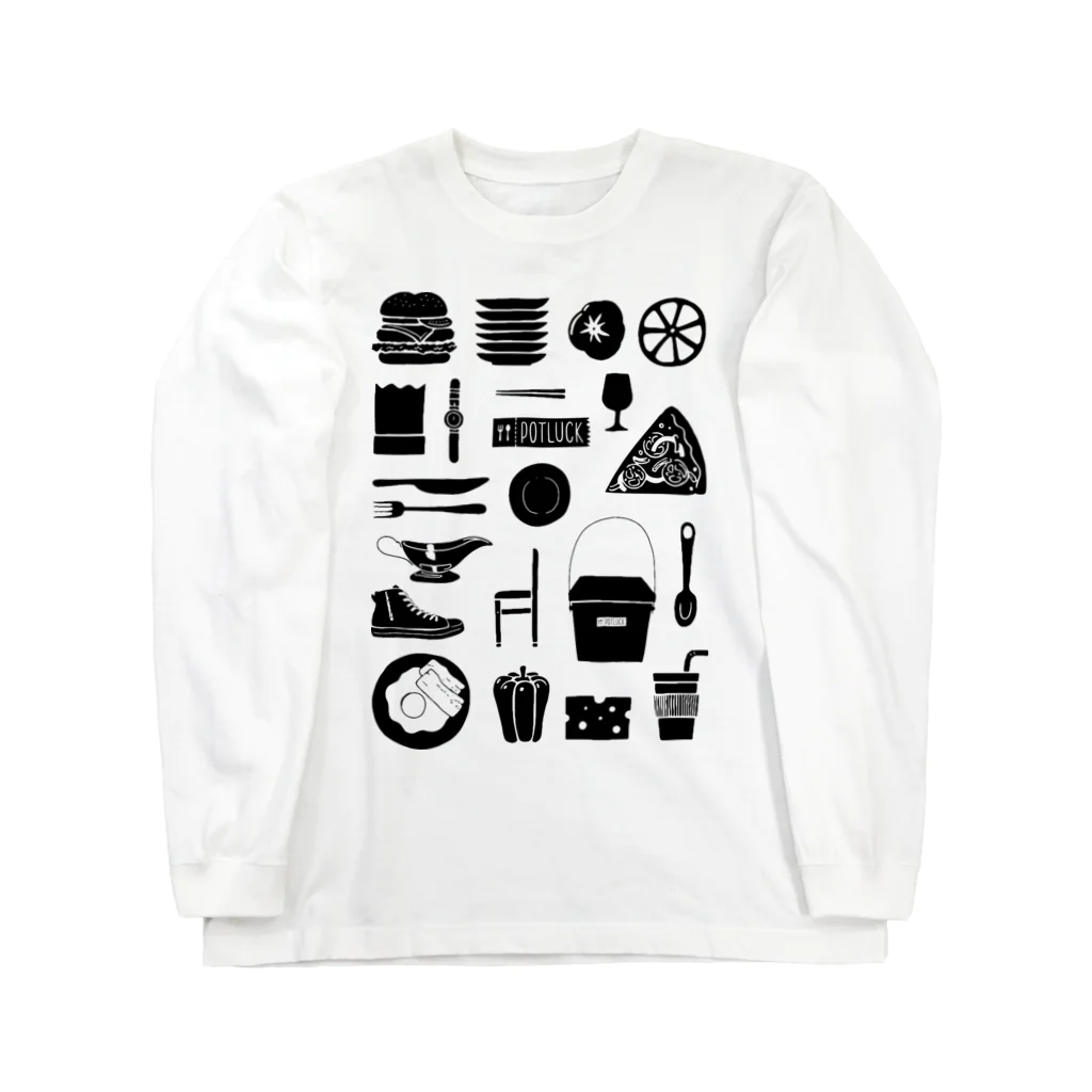 POTLUCK（ポットラック）のPOTLUCK Graffiti Long Sleeve T-Shirt