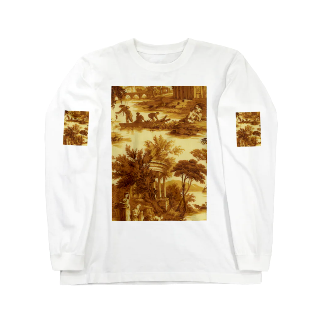 J. Jeffery Print Galleryのトワルドジュイ Toile de Jouy ロングスリーブTシャツ