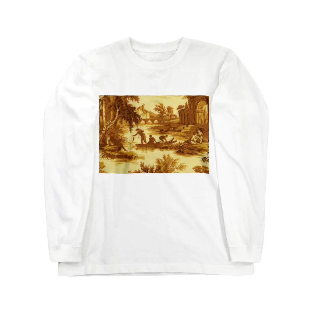 J. Jeffery Print Galleryのトワルドジュイ Toile de Jouy ロングスリーブTシャツ