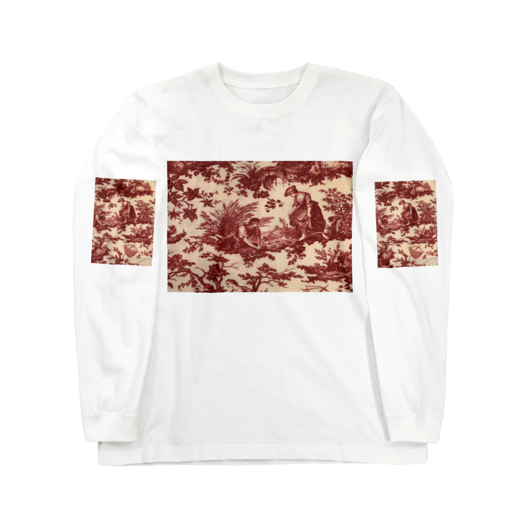 J. Jeffery Print Galleryのトワルドジュイ Toile de Jouy ロングスリーブTシャツ