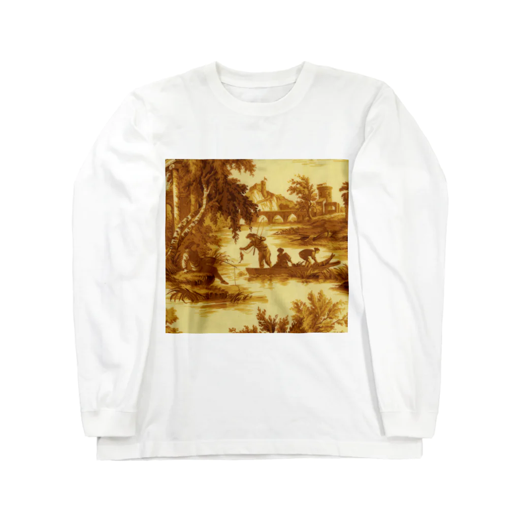 J. Jeffery Print Galleryのトワルドジュイ Toile de Jouy ロングスリーブTシャツ