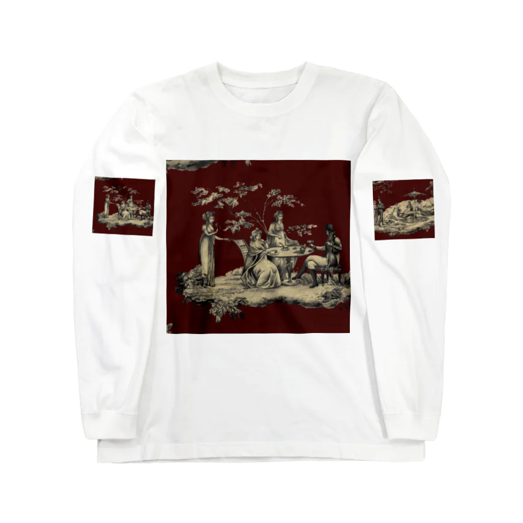 J. Jeffery Print Galleryのトワルドジュイ Toile de Jouy ロングスリーブTシャツ