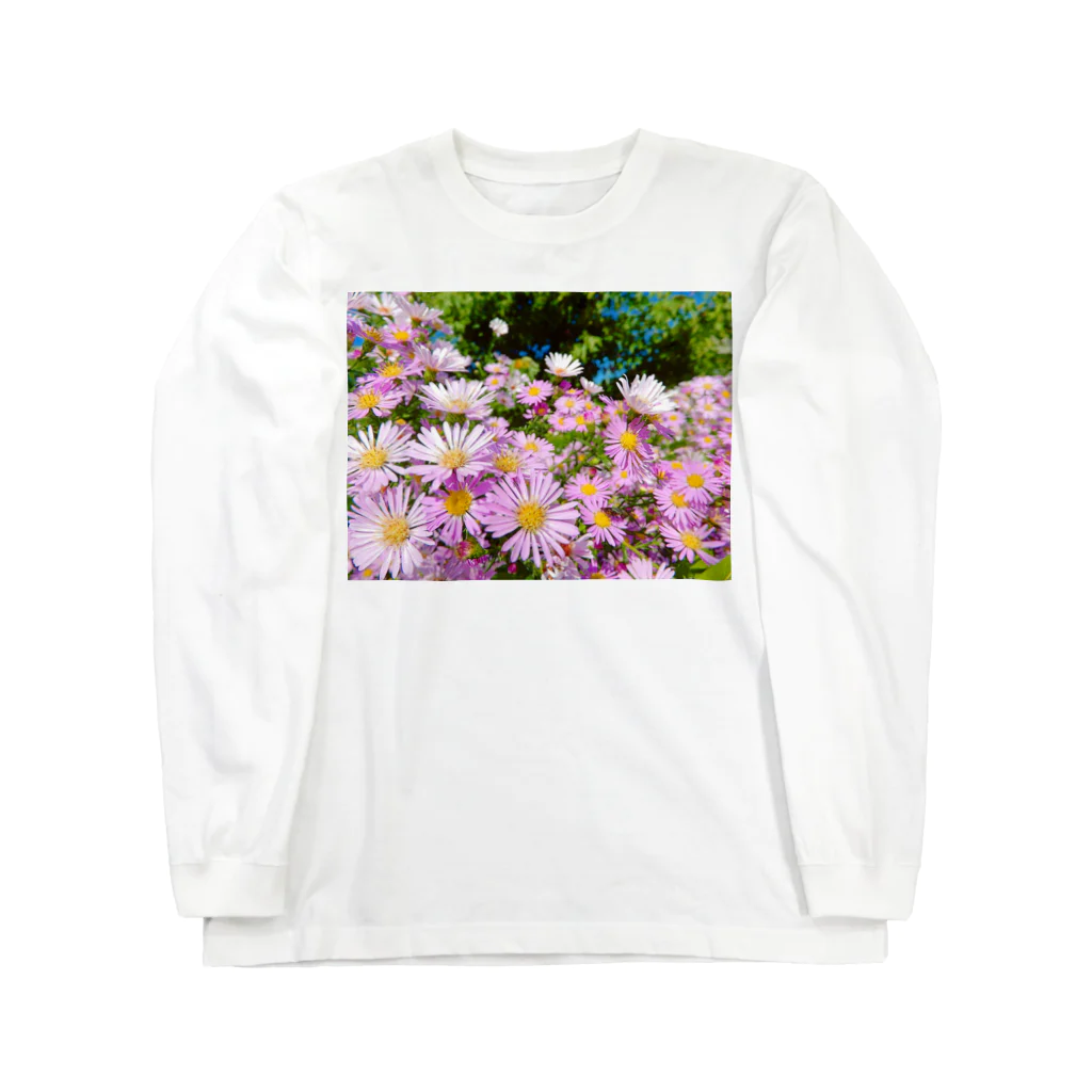 DOLUXCHIC RAYLOのPink flowers  ロングスリーブTシャツ