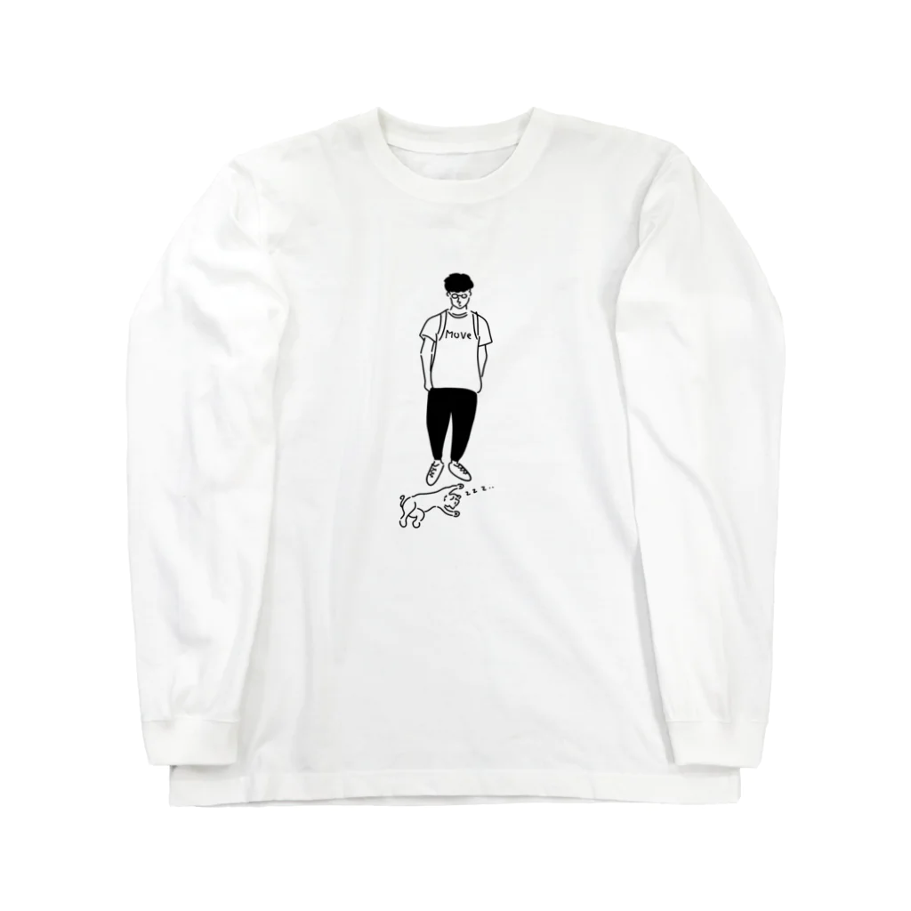 AliviostaのMove ヒトとネコ イラスト Long Sleeve T-Shirt