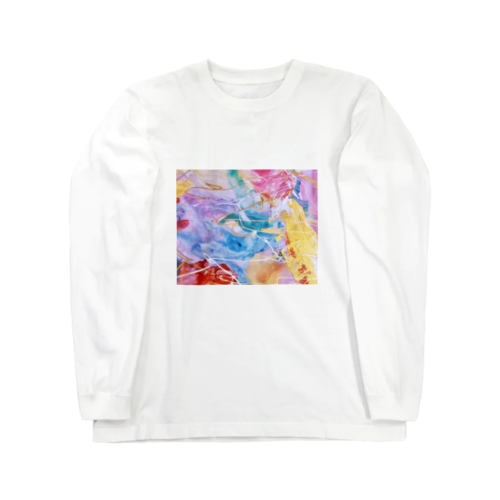 lalasandiegoのpalette.2(横ver.) ロングスリーブTシャツ