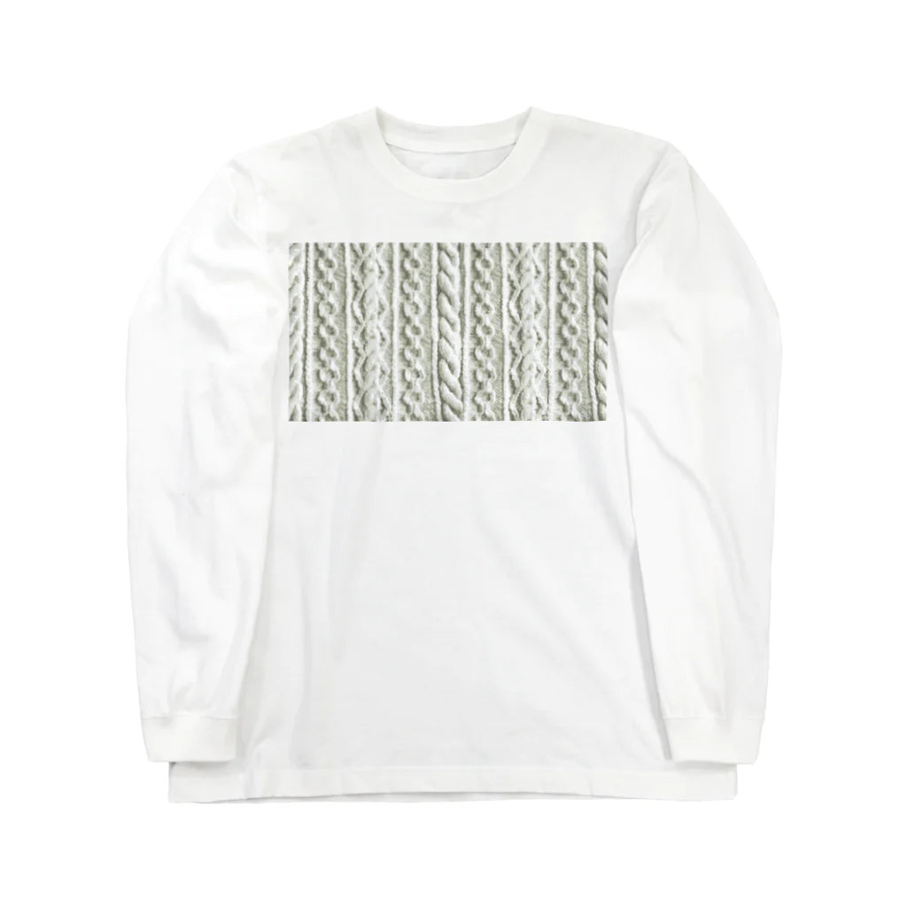 rakusaの手編みニット Long Sleeve T-Shirt