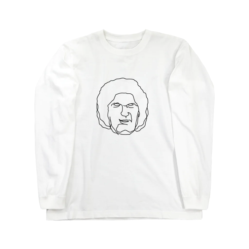 Aliviostaの大巨人 イラストTシャツ 偉人 Long Sleeve T-Shirt