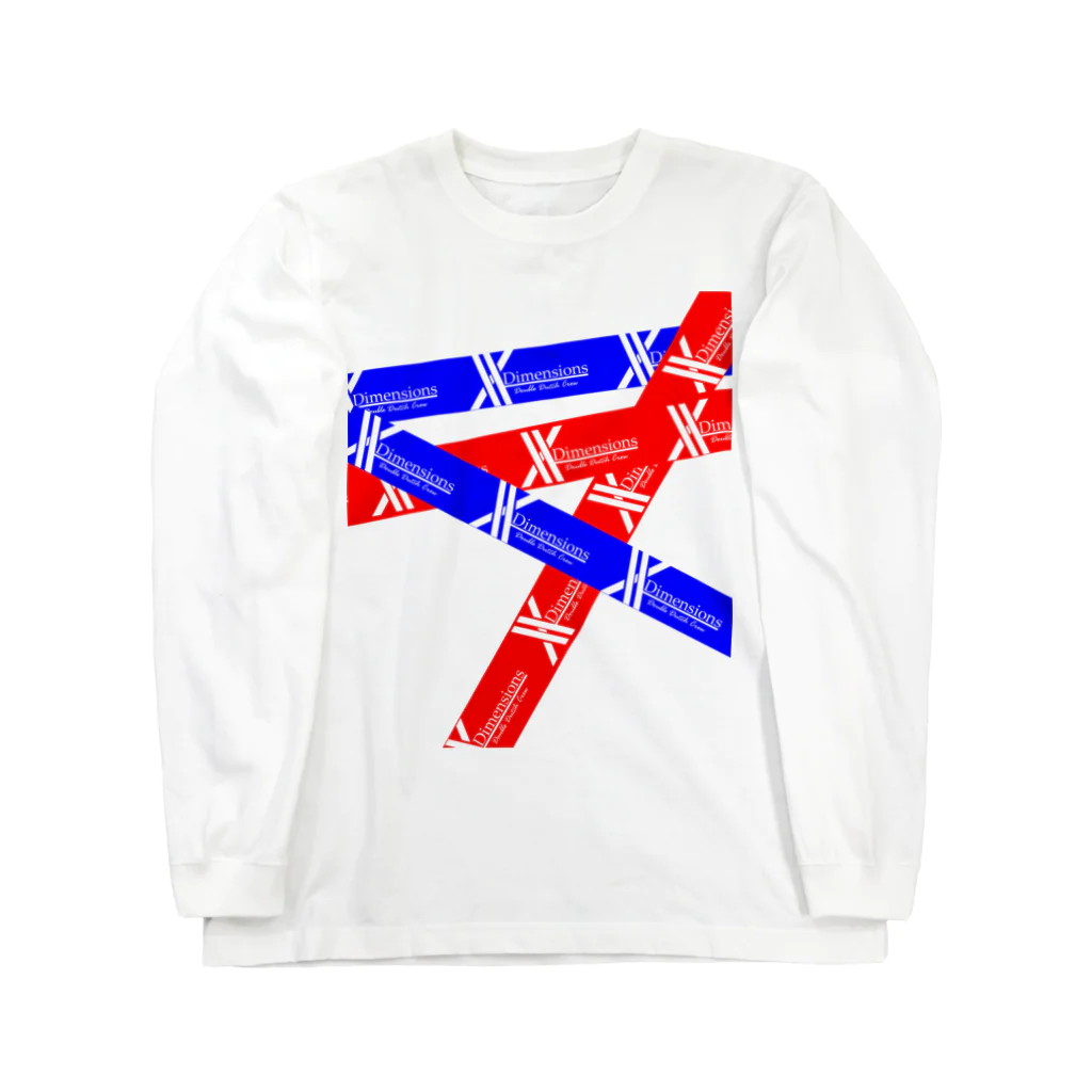 X-Dimensions team goodsのred&blue 03 ロングスリーブTシャツ