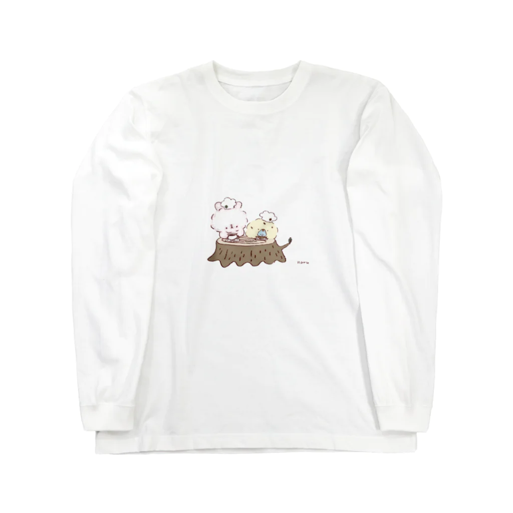 隠れ堂のうさぴよの団らん Long Sleeve T-Shirt