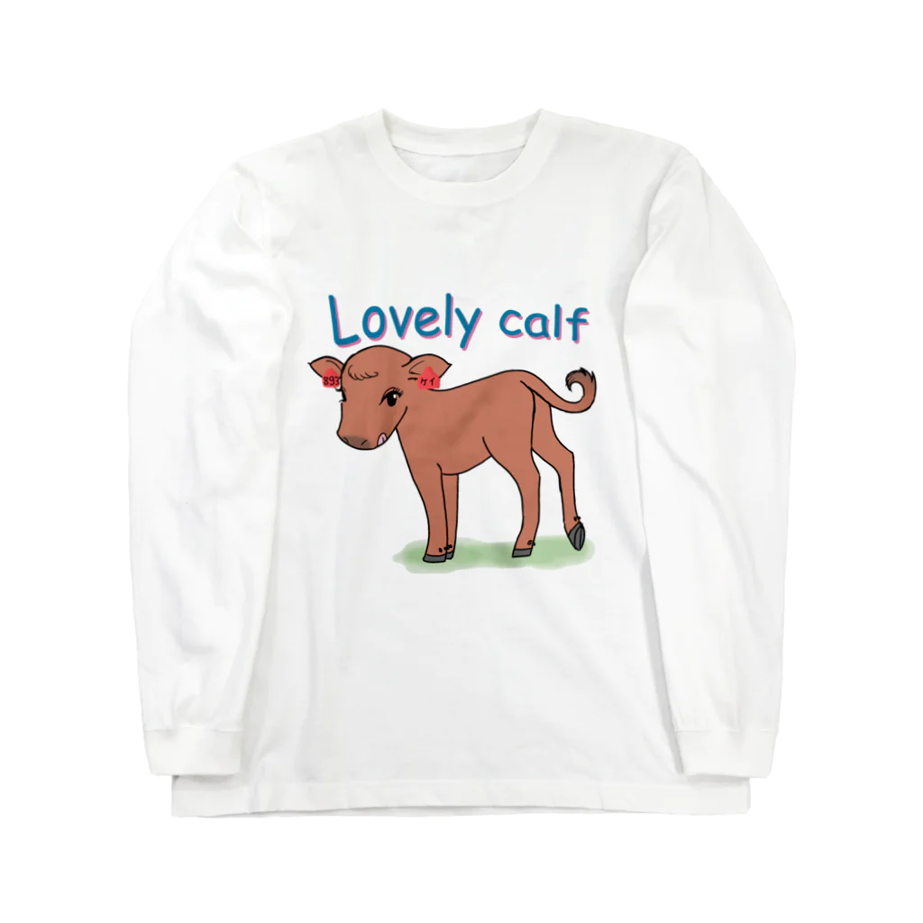 うしちゃんグッズのLovely Calf ロングスリーブTシャツ