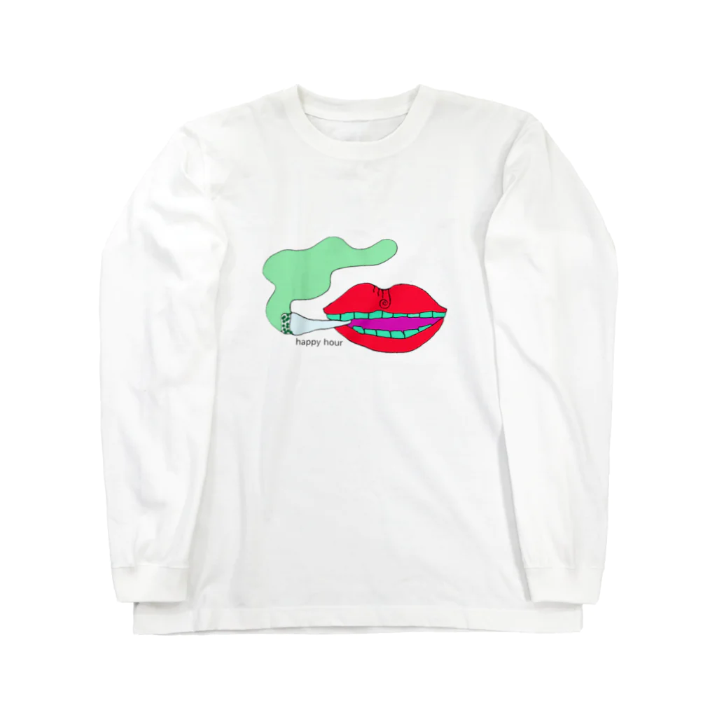 エクマリみつ子のハッピーアワー ロングスリーブTシャツ