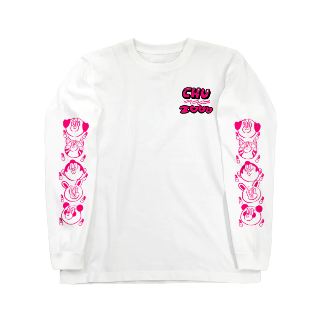 nakamaruのCHU ZOOO -PINK- ロングスリーブTシャツ