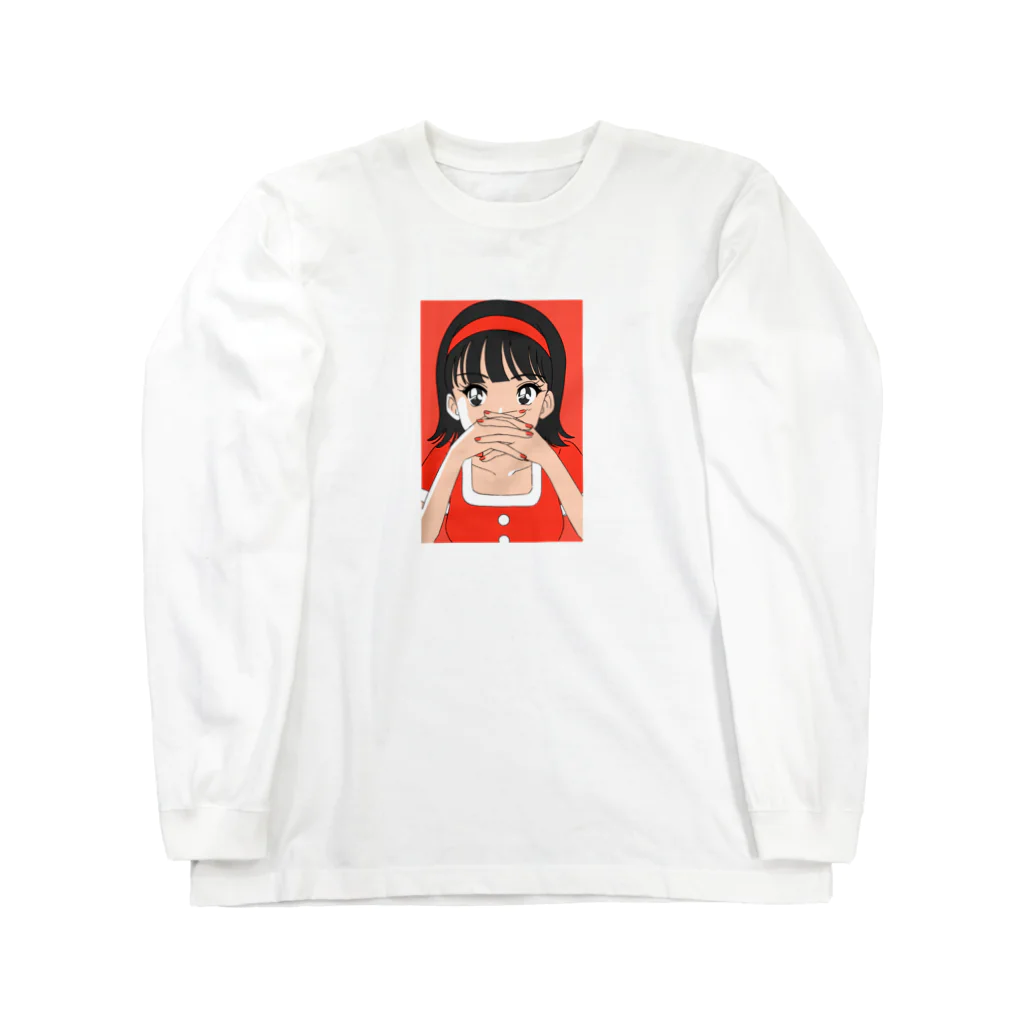 nsnの乙女のたくらみ（red） Long Sleeve T-Shirt