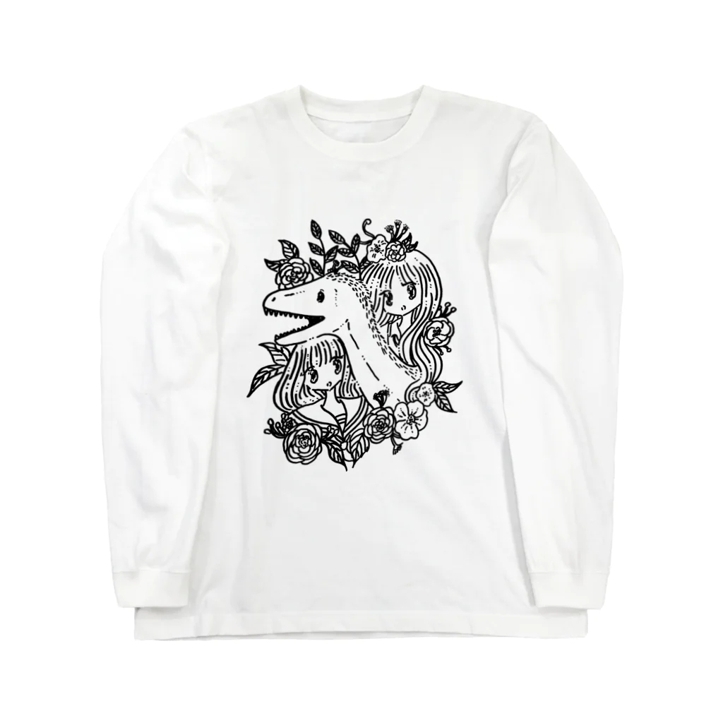 南南 -nannan-のユタラプトルガール Long Sleeve T-Shirt