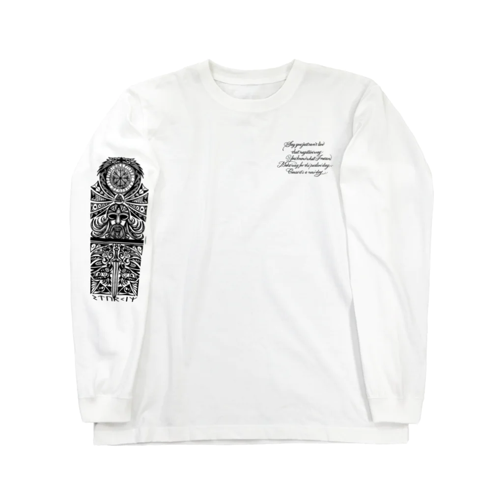 daiki,hiroseのタトゥー風守り神 Long Sleeve T-Shirt